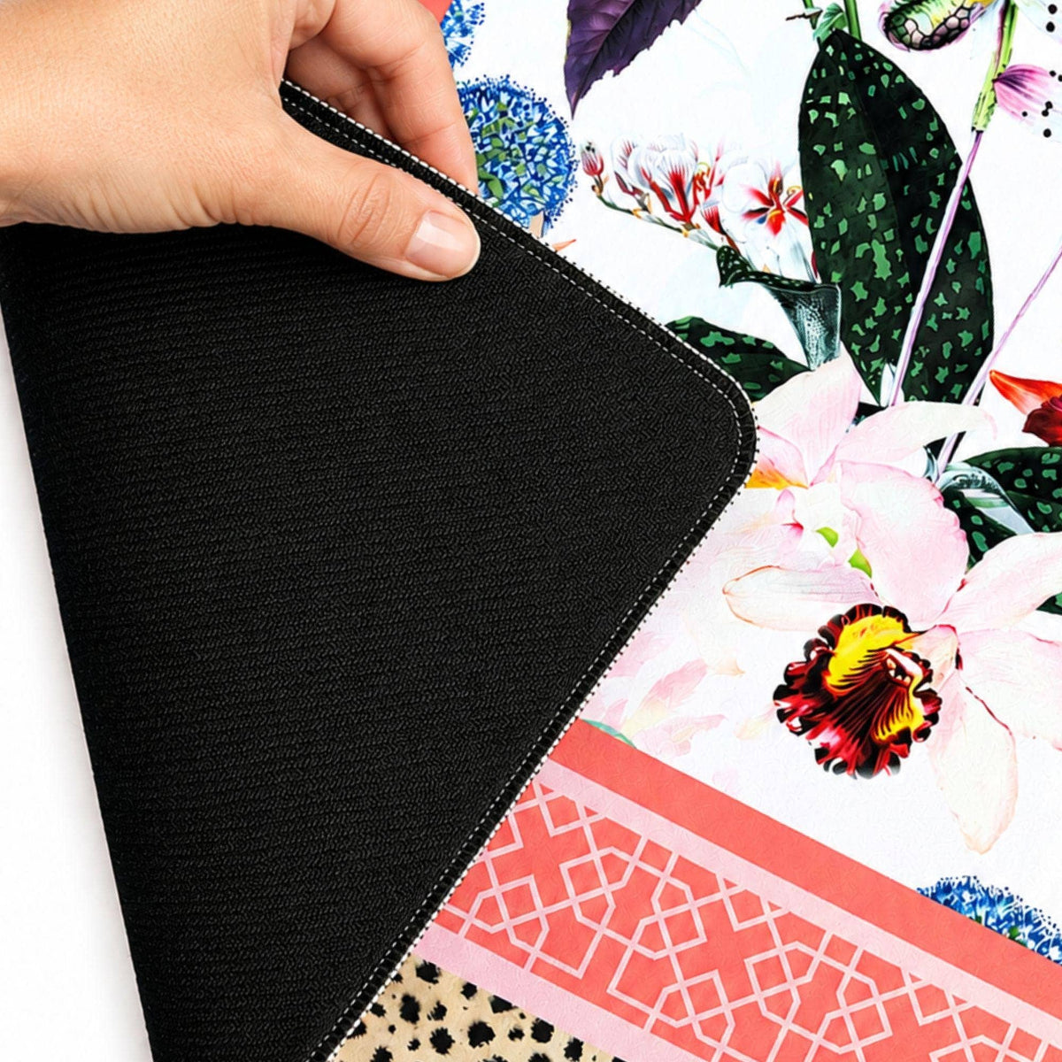 Britt Mills Peach Spotted Cheetah in Bloom Mat