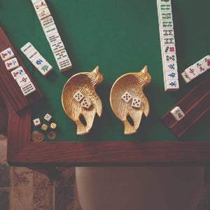 Small Gold Bird Mahjong Dish