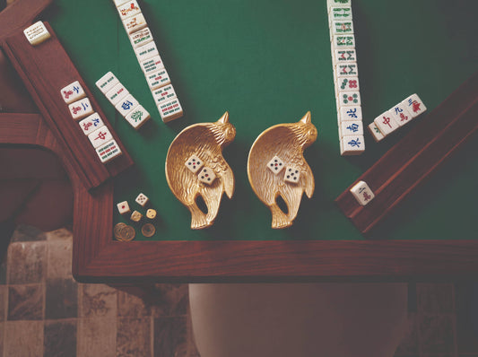 Small Gold Bird Mahjong Dish
