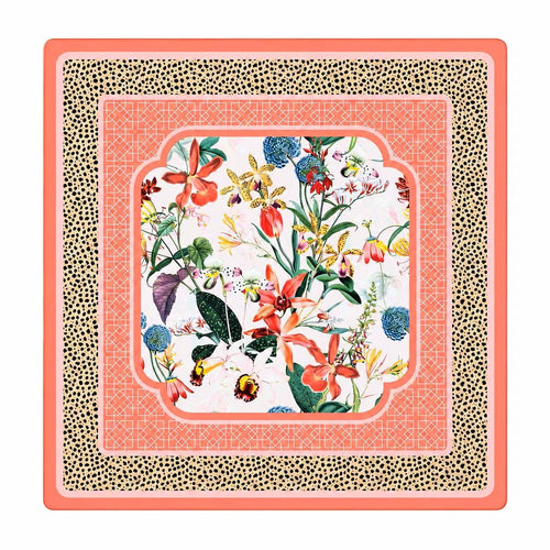 Britt Mills Peach Spotted Cheetah in Bloom Mat