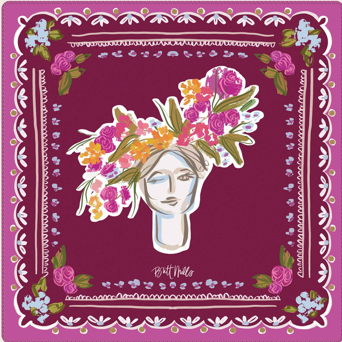 Britt Mills Scarlett Neoprene Mat