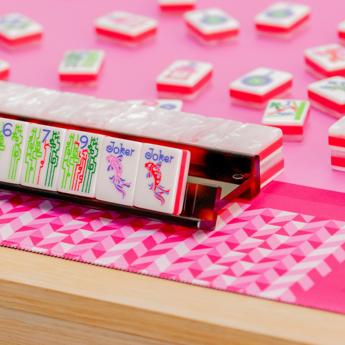 Jubilee Series Pearl White Mahjong Tiles