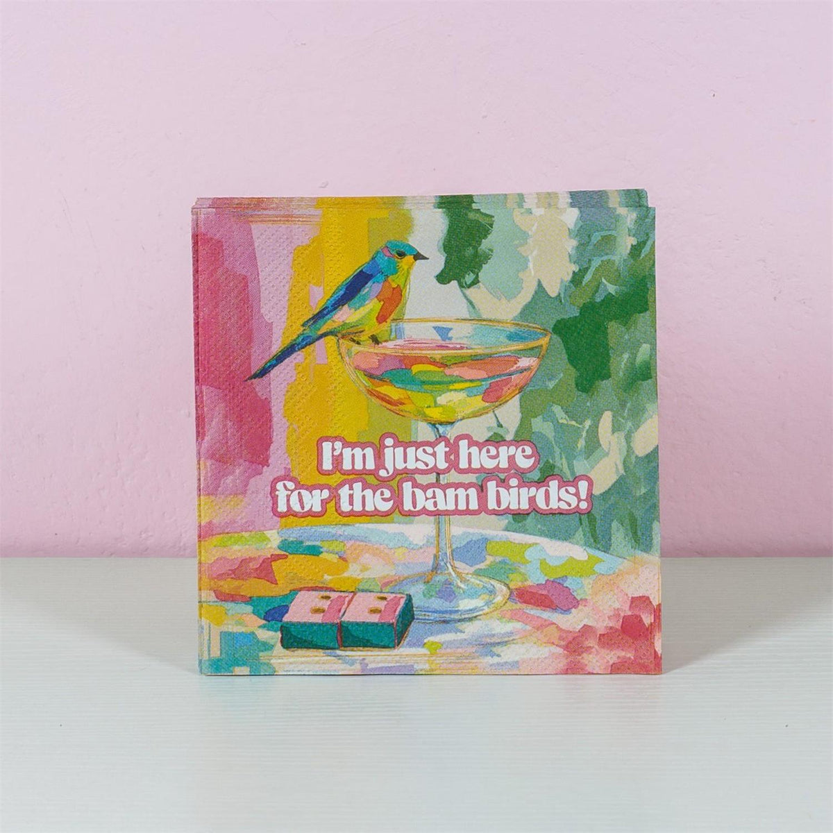Paper Beverage Napkins - Bam Birds
