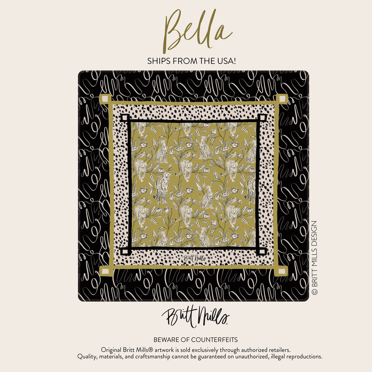 Britt Mills Mahjong Mat