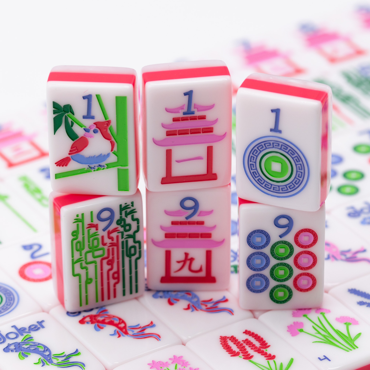Jubilee Series Pearl White Mahjong Tiles