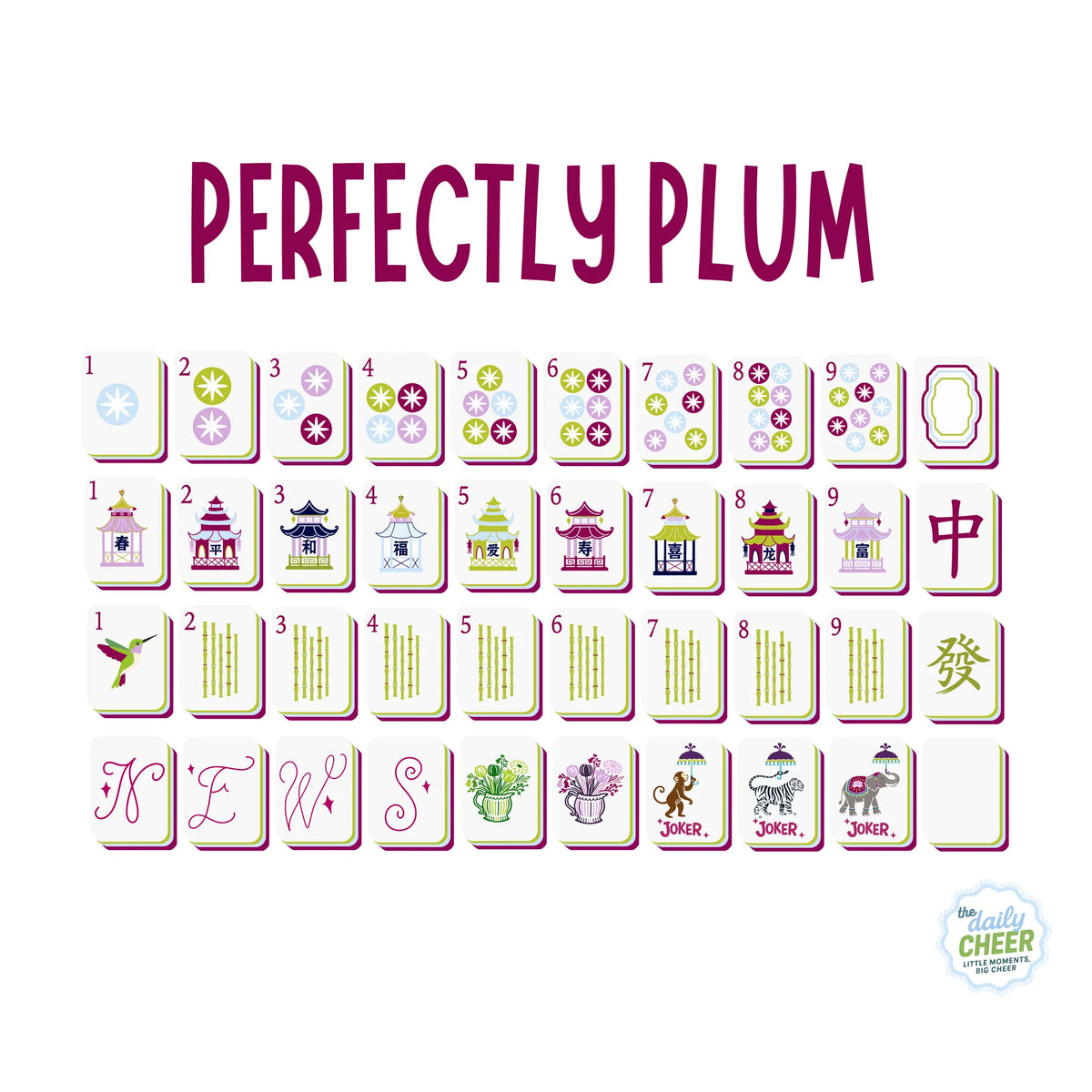 The Daily Cheer Perfectly Plum Tiles
