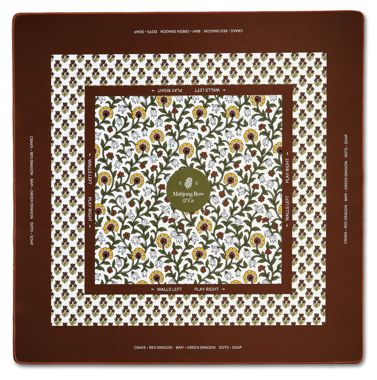 Autumn Saffron Mahjong Mat