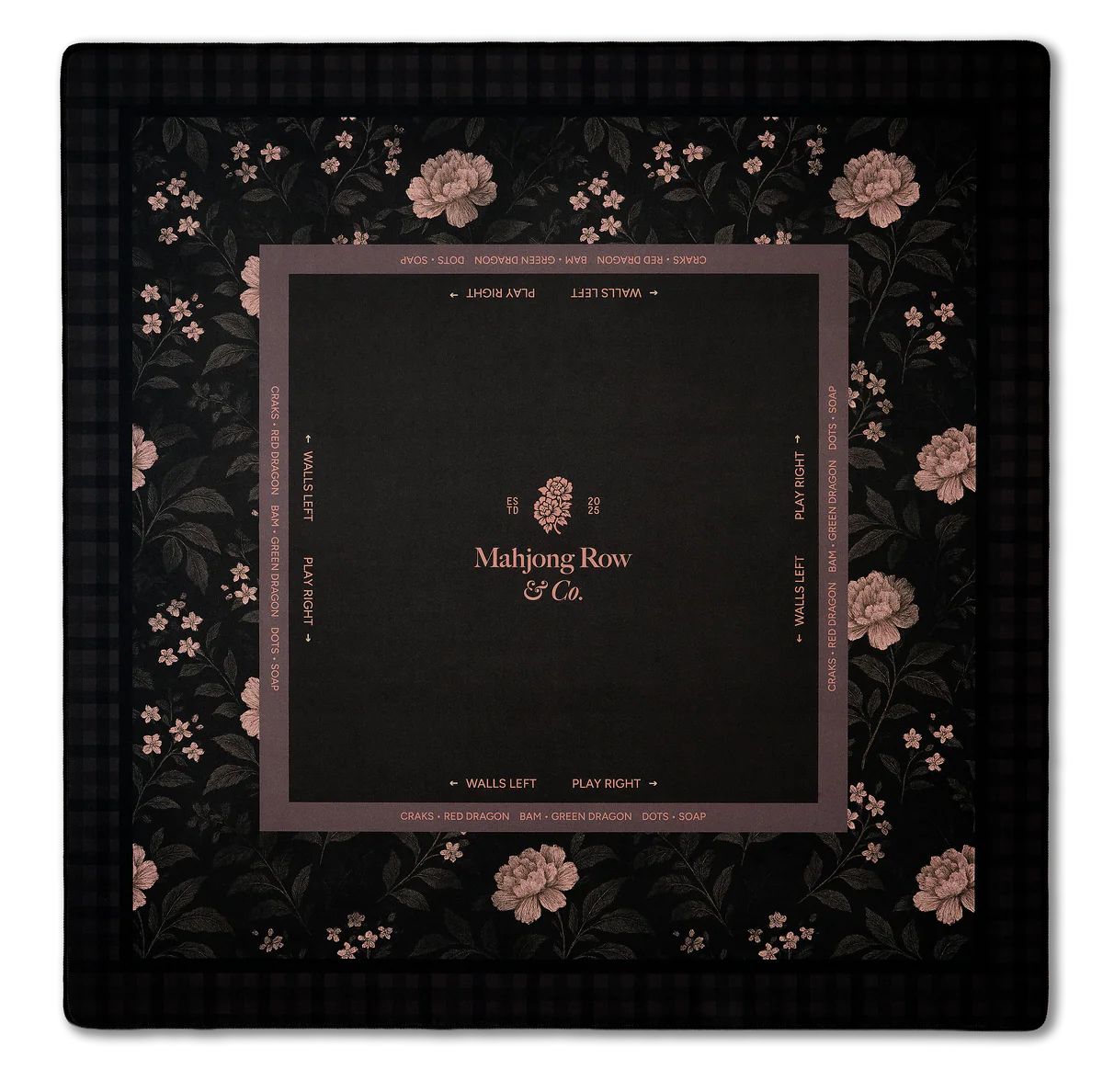 Mocha Bloom – Dark Mahjong Mat