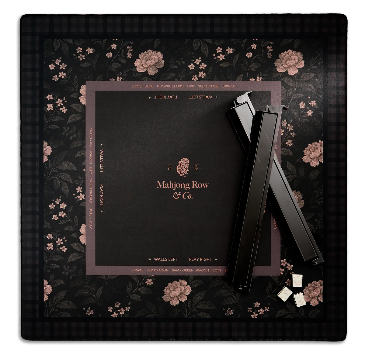 Mocha Bloom – Dark Mahjong Mat