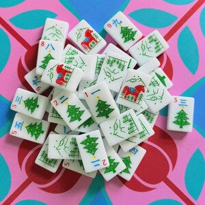 The Scandinavian Christmas Tile Collection - Red & Green