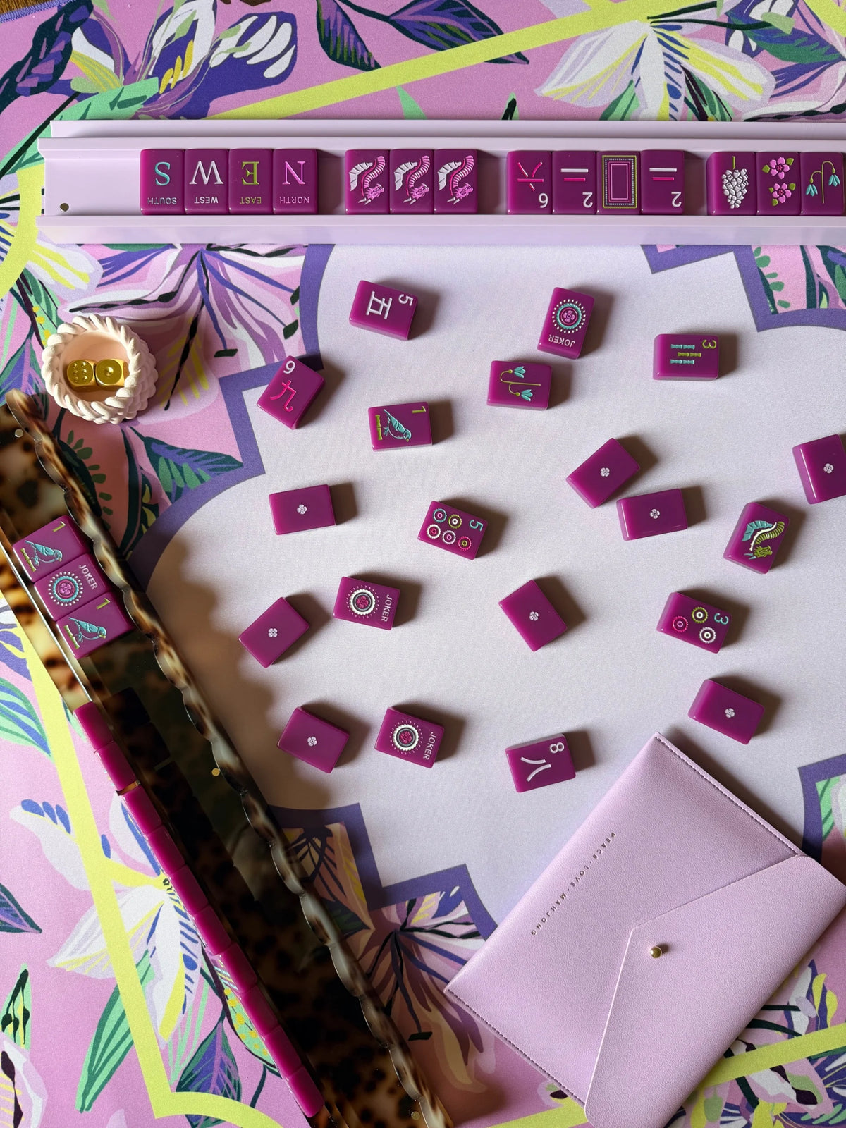 Four Winds Social Purple Reign Mahjong Mat