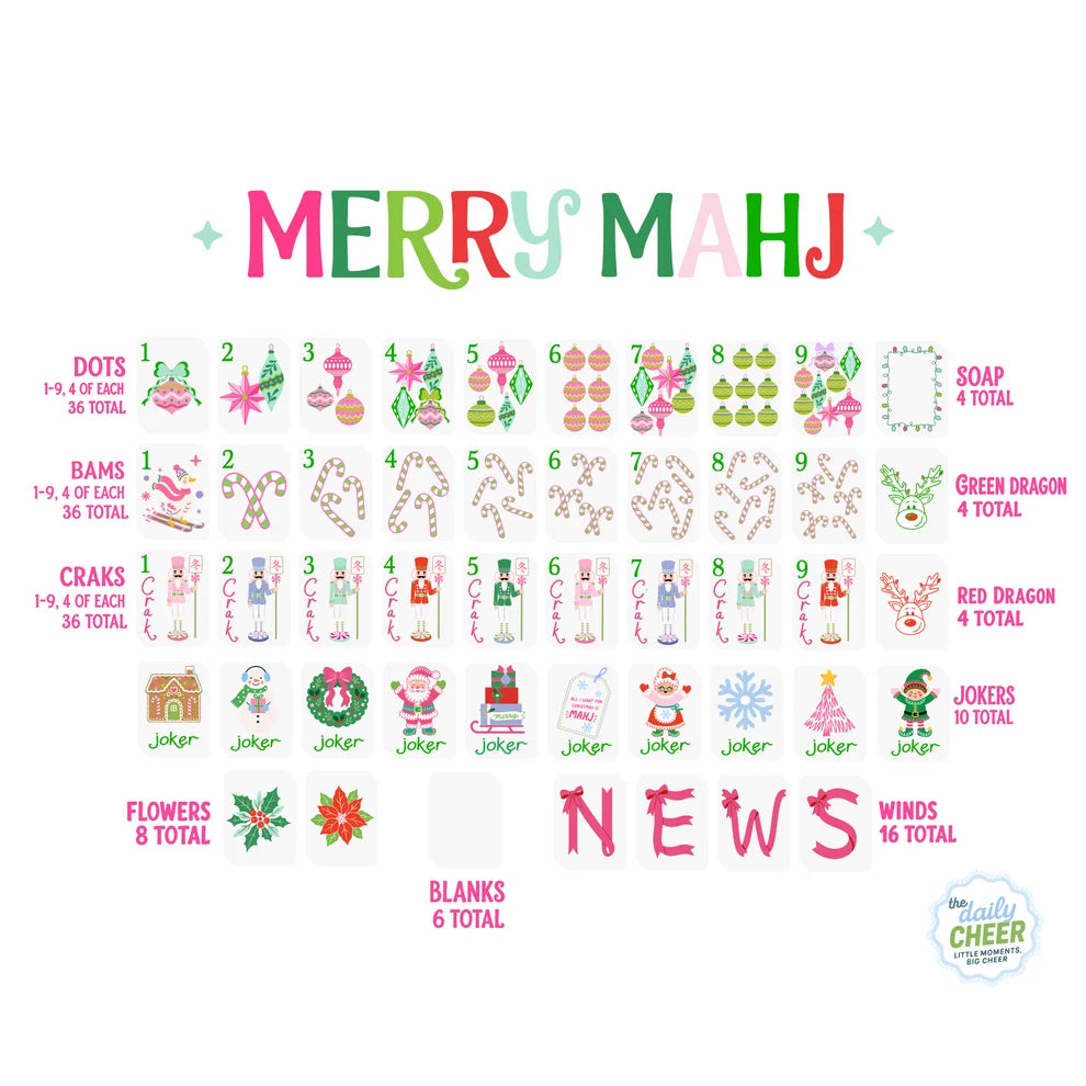 The Daily Cheer Merry Mahj Tiles – Maison Mccall