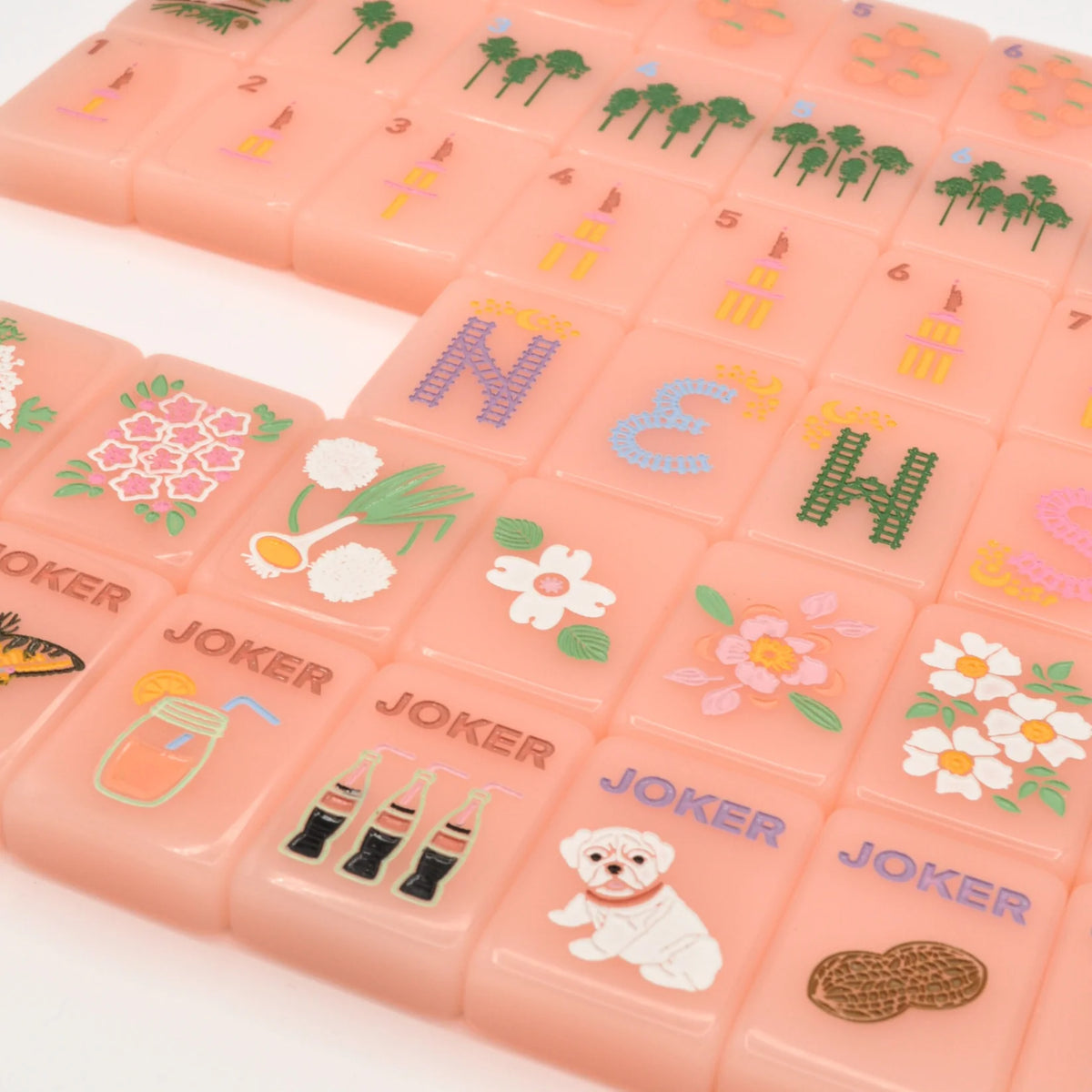 Middle and Main Peach & Pine Tiles