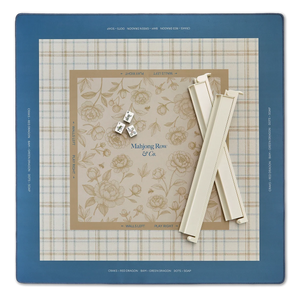 Mahjong Row & Co. Spring Awakening Mat Porcelain Blue