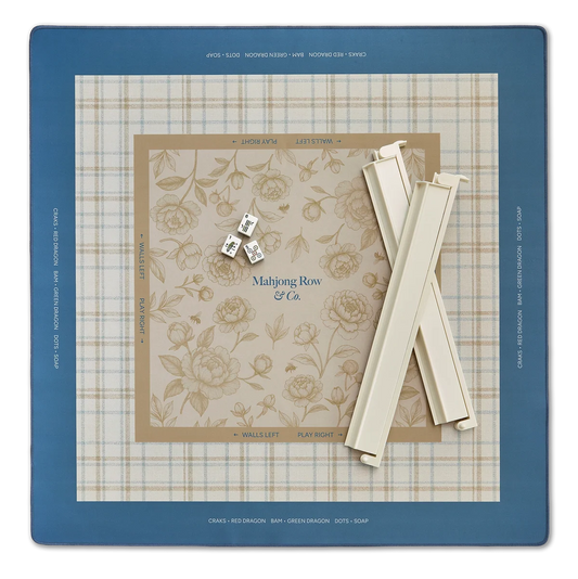 Mahjong Row & Co. Spring Awakening Mat Porcelain Blue