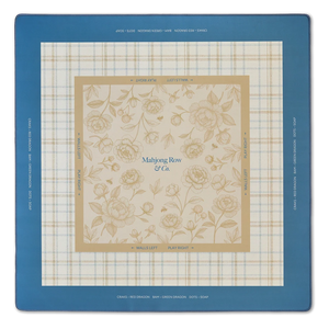 Mahjong Row & Co. Spring Awakening Mat Porcelain Blue