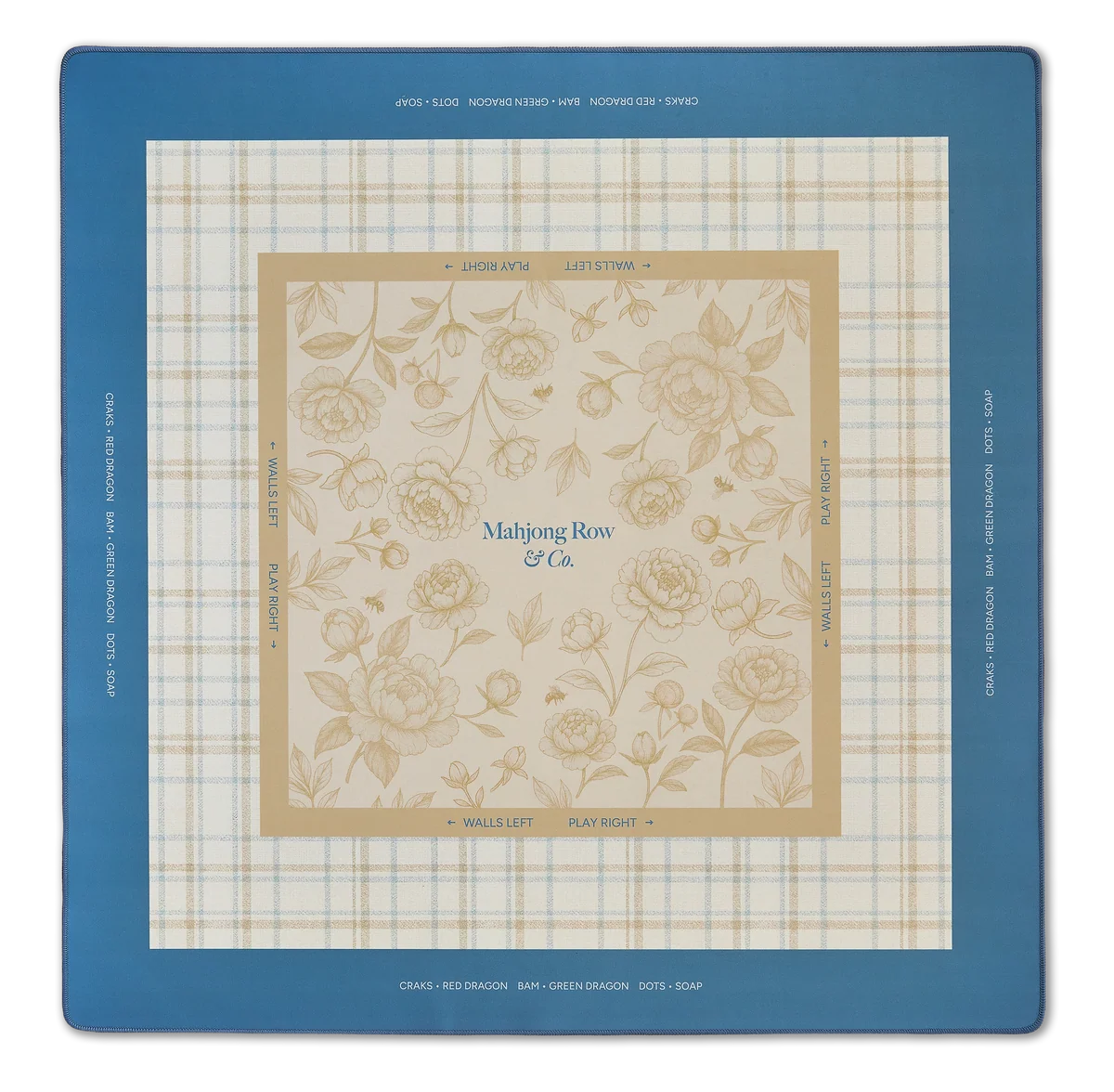 Mahjong Row & Co. Spring Awakening Mat Porcelain Blue