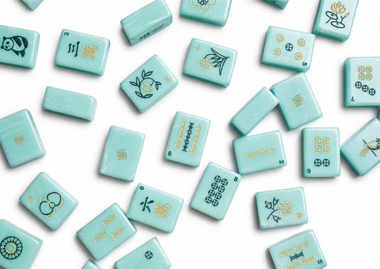 Tradewind Mahjong Tiles - Aqua