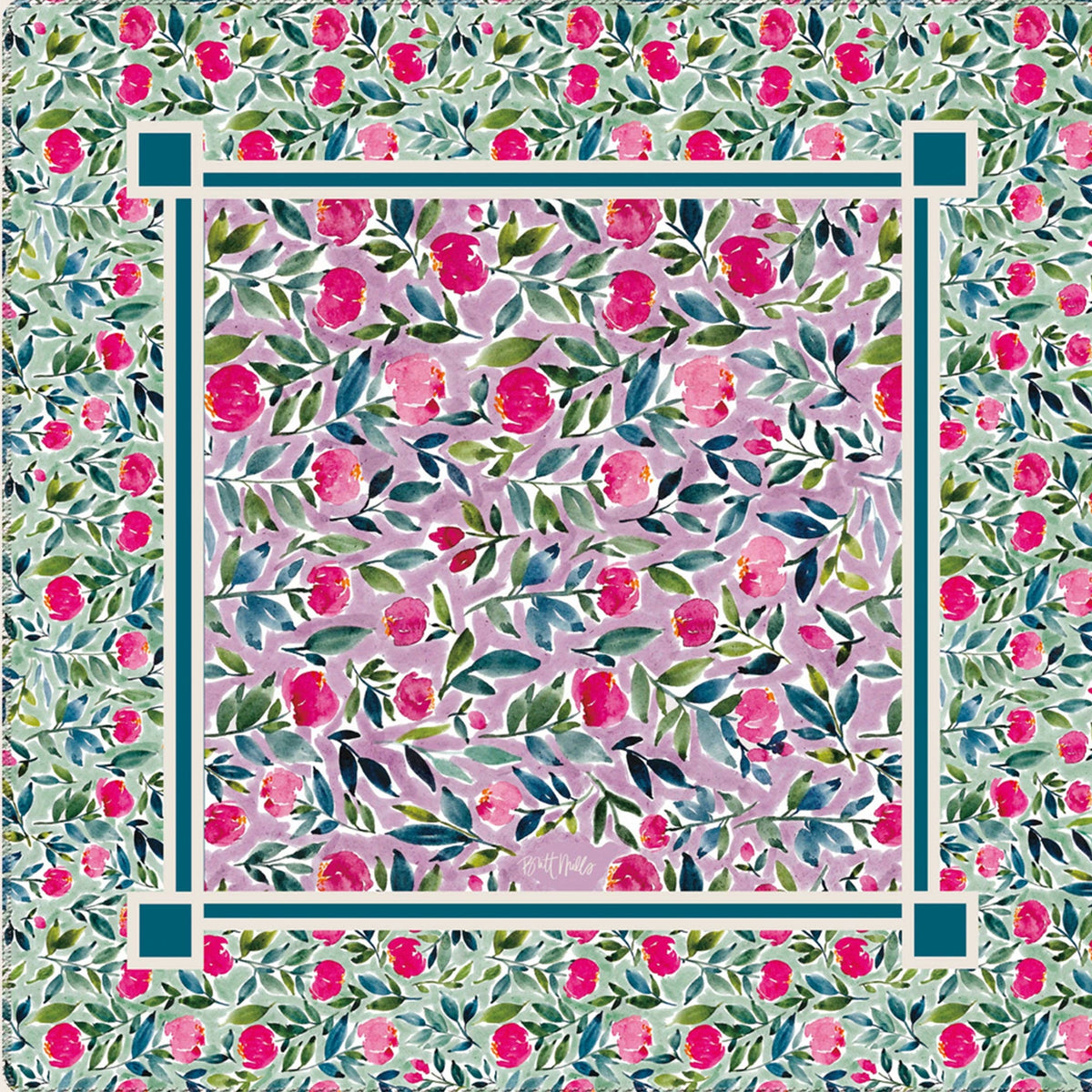 Britt Mills Flora Neoprene Mat