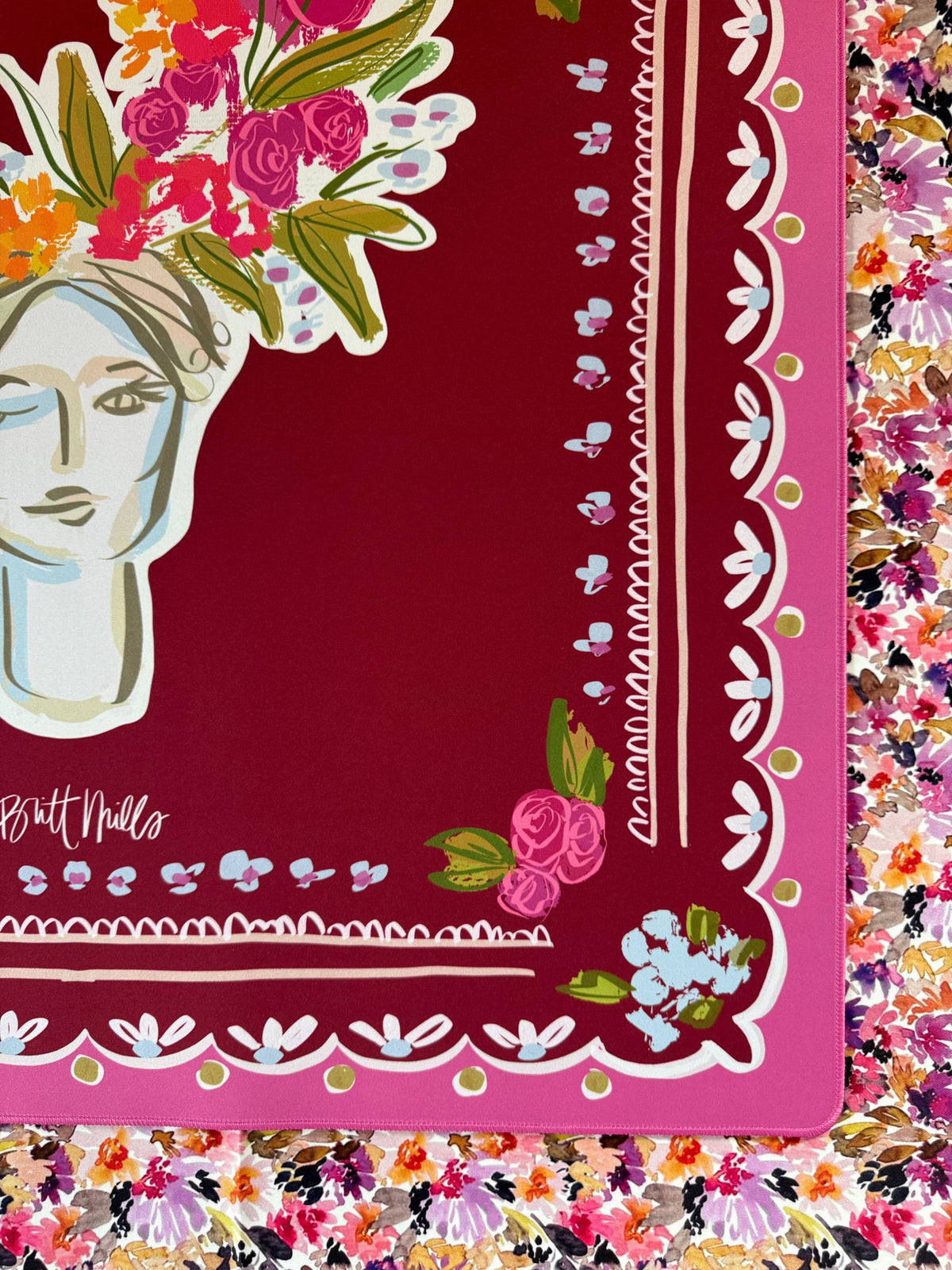Britt Mills Scarlett Neoprene Mat