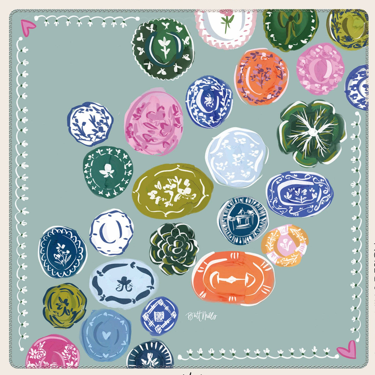 Britt Mills Mahjong Mat